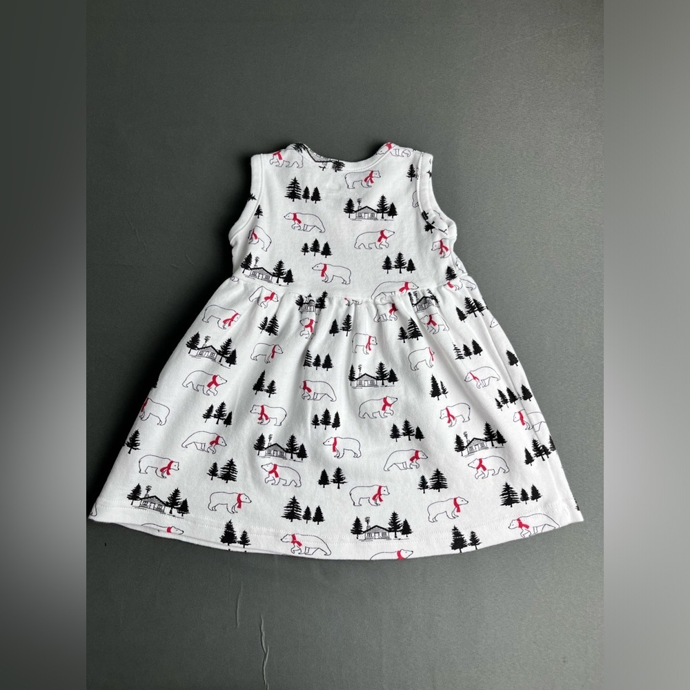 Hudson Baby 9-12 month Cotton Dress and Cardigan Sweater - Picture 10 of 10